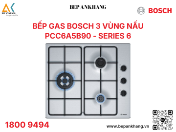 BẾP GAS 3 VÙNG NẤU - 60CM HMH.PCC6A5B90
